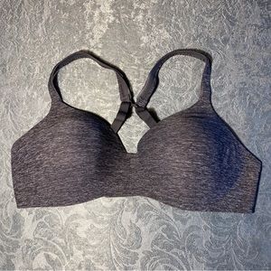 HANES Ultimate T-Shirt Soft Contour Wirefree Bra 36B Black Heather HU03 HP03